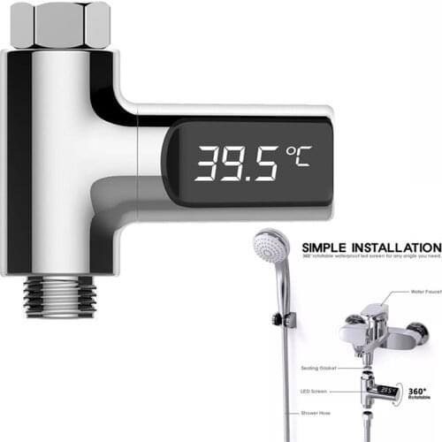 LED Display Home Water Shower ThermometerTemperture Meter Monitor Kitchen Bathroom Baby Care Water LED Temperture