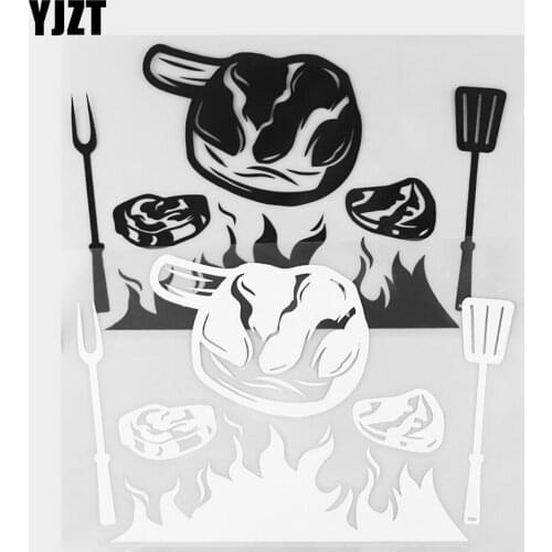 YJZT 16×10.4CM Vinyl Decals Special Grill Menu Steak House Car Stickers Body Decor Black / Silver 20B-0223