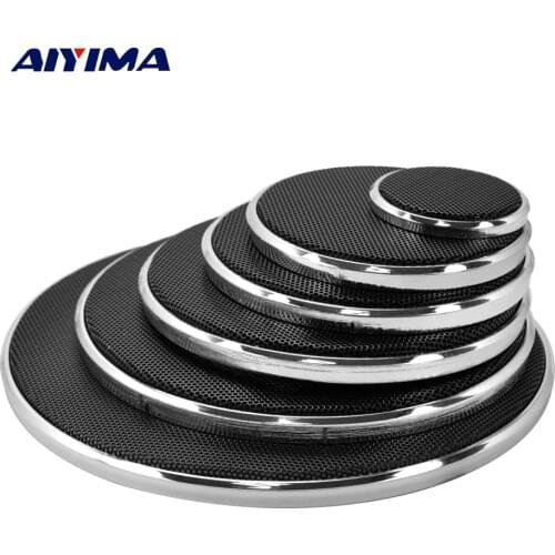 AIYIMA 2Pcs Audio Speakers Protective Cover 1/2/3/4/5/6.5 Inch Protective Mesh Net Grille DIY For Home Theater