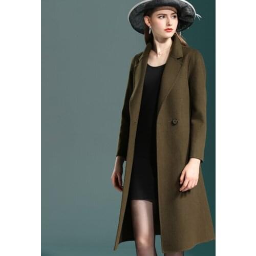 100% Real Wool Coat Female 2020 Autumn Winter Jacket Woolen Coats and Jackets Women Korean Outwear MY3665