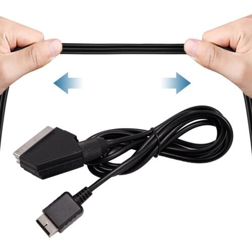 1.8m 6Ft RGB Cable TV AV for PS2 3 Console, 12 Pin Multi AV Male to Male