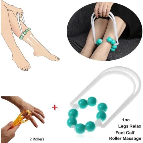 1PCS Roller Ball Leg Slim Massager Foot Calf Arm Waist Magic Shapely Relaxation Relieve Muscle Soreness Pain for Women