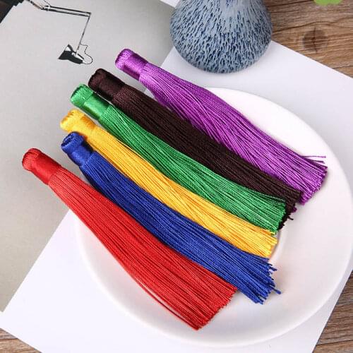 10pcs/lot 120mm Mixed Cotton Silk Tassel Earrings Charm Pendant Satin Tassels for DIY Jewelry Making Findings Materials Supplier
