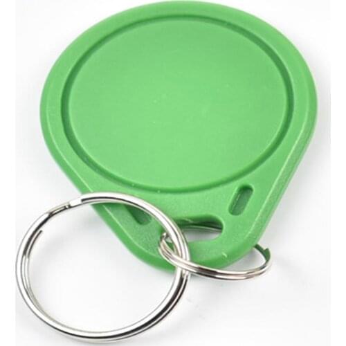 100pcs 13.56MHz IC M1 S50 Keyfobs Tags Access Control RFID Key Finder Card Token Attendance Management Keychain ABS Waterproof