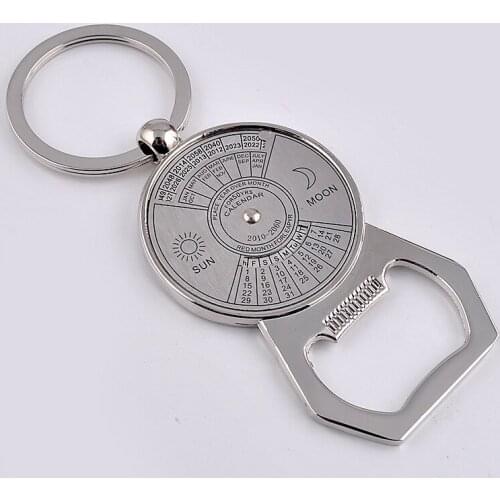 50 Years Super Perpetual Calendar Key Chain Bottle Opener Key Rings Astrology KeyChain Party Gift Key Holder Gift Jewelry