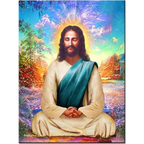 5d Diy Diamond painting Christian Jesus Religious embroidery diamond of Rhinestone mosaic full Round Square 3D Diamond Art