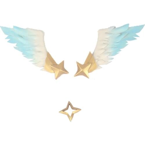 Anime VTuber Hololive Amane Kanata Cosplay headwear wings for Halloween Christmas Party Masquerade Anime Shows