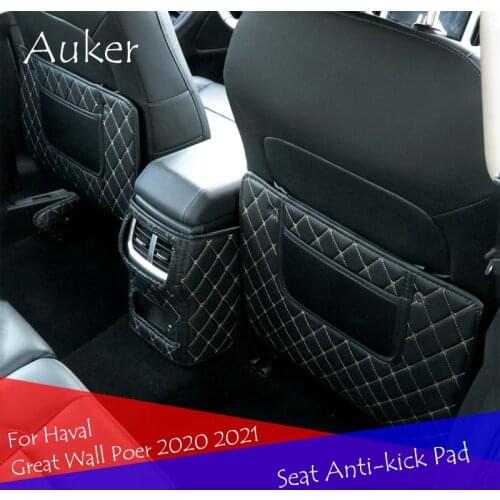 Car Rear Seat Anti-kick Mat Pad Cover Case Cushion Stickers Car-styling 3pcs/set For Haval Great Wall Poer 2020 2021
