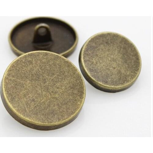 Free shipping 20pcs/lot buttons bronze color flat mushroom type quality metal button overcoat button 11mm-30mm