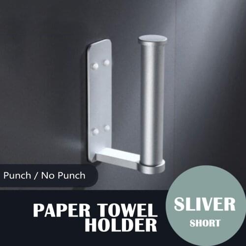Free Nail Adhesive Toilet Paper Holder 304 Stainless Steel Black Roll Paper Holder Bathroom Toilet Paper Holder Tissue Hanging