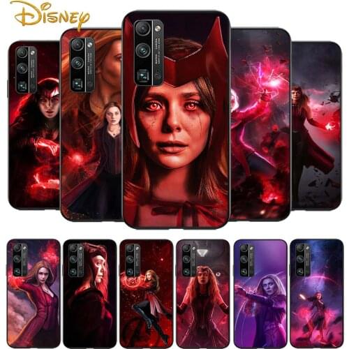 Scarlet Witch Marvel for Huawei Honor V30 20 Pro X10 9S 9A 9C 9X 8X 10 9 Lite 8 7 Pro Silicone Soft Black Phone Case