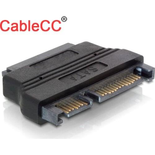 CY HDD SSD 1.8" Micro SATA 16pin (7+9pin) female to 2.5" SATA 22pin (15+7pin) male convertor adapter