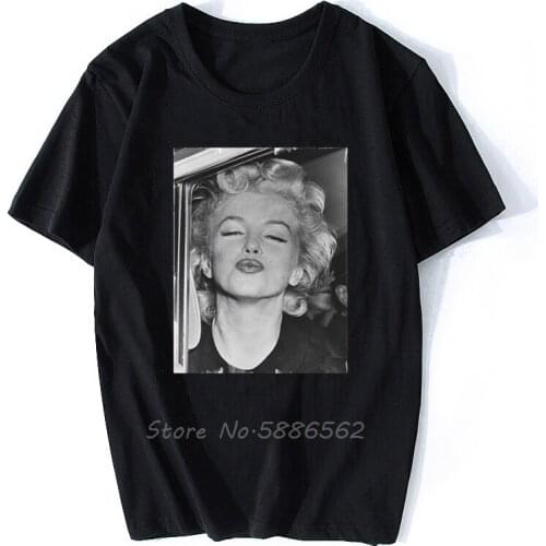 Short Sleeves Cotton T Shirt Marilyn Monroe H V : MenS T Shirt Men Cotton O-neck Tshirt Hip Hop Tees Tops Harajuku