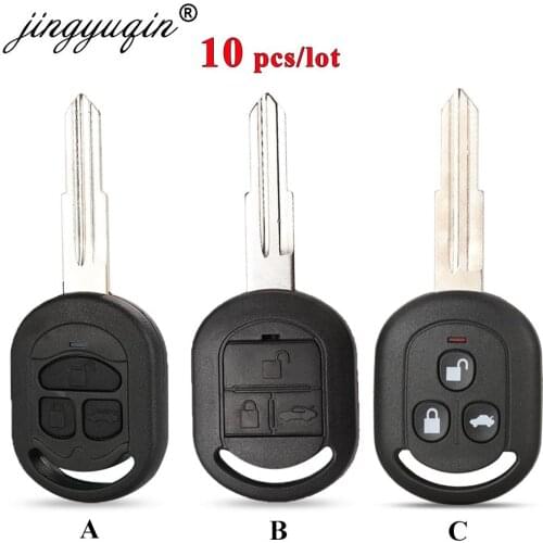 Jingyuqin 10X Remote Key Shell For Buick 2003-07 Excelle HRV Car Key Blanks Case For Chevrolet lachetti Car Key Fob Uncut Blade