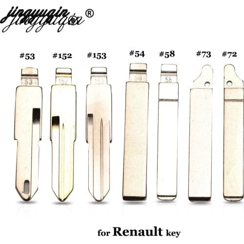 Jingyuqin For Lada Renault Megan Dacia Clio Duster KD VAC102 VA2 HU83 #53 #54 #58 #72 #73 #152 #153 Remote Key Blade Blank