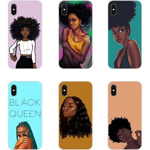 For Xiaomi Redmi Note 6A MI8 Pro S2 A2 Lite Se MIx 1 Max 2 3 For Oneplus 3 6T Soft TPU Case Africa woman Black Hair Art painting