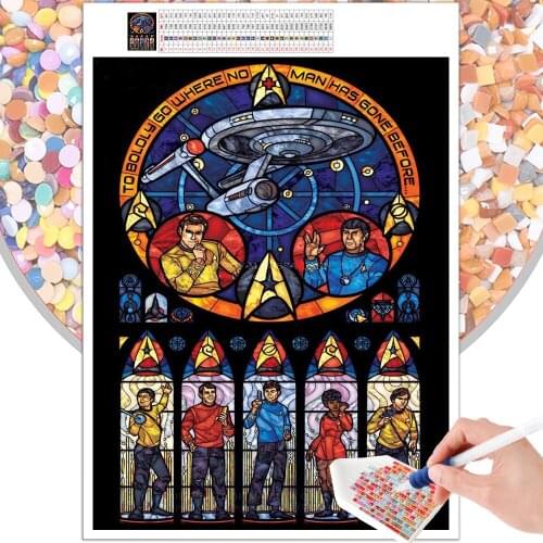5D DIY Diamond Painting Star Wars Crew Mosaic Cartoon Spaceship Full Round Square Embroidery Cross Stitch Art Gift Home Decor
