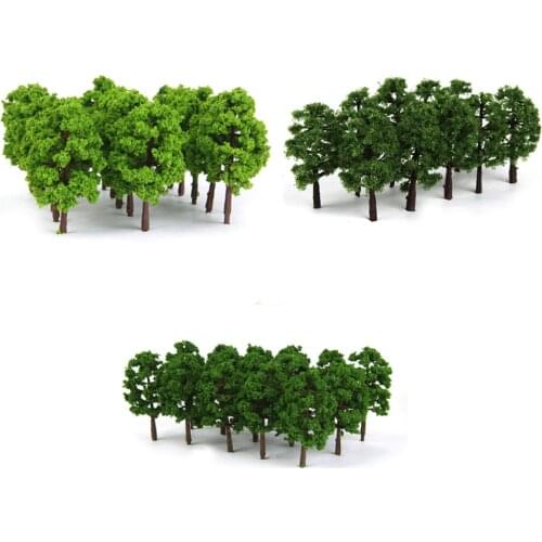 Pack of 60pcs Model Trees 1:150 N Building Park Garden Landscape Scenery