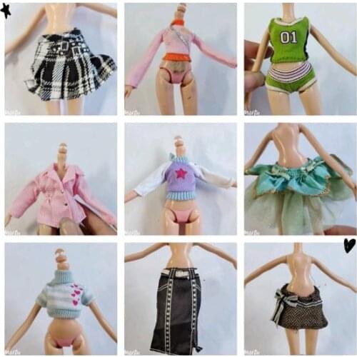 Clothe Of Bratz Doll Monster High School Baby Clothes Pants Tops DIY Self-Matching Wave 9