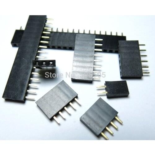 Single row 2.54mm 5pin socket Female socket 1X2.54mm Ribbon cable socket 100pcs/lot