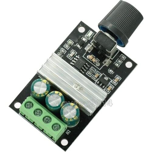 DC 6V 12V 24V 28VDC 3A 80W PWM Motor Speed Controller Regulator Adjustable Variable Speed Control With Potentiometer Switch