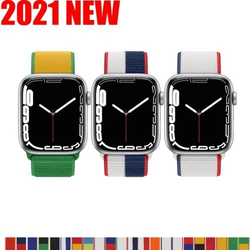 Sport loop strap For Apple watch band SE 6 5 4 3 2 nylon watchband for iWatch AppleWatch 44mm 40mm 38mm 42mm wristbelt bracelet