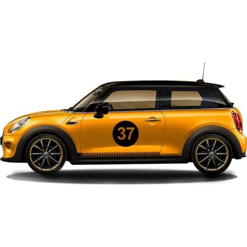 Car Engine Hood Garland Stickers Trunk Stickers for MINI Cooper Exterior Modification Surface Side Body Race Track Decoration