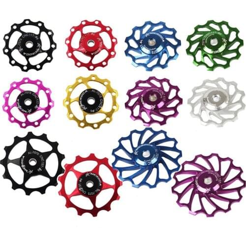 11T/13T Aluminum Alloy MTB Mountain Bike Bicycle Rear Derailleur Pulley Jockey Wheel Road Bike Guide Roller for 7/8/9/10 Speed