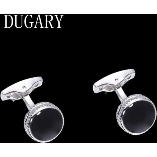 DUGARY shirt cufflinks for mens Brand cuff buttons cuff links High Quality round metal wedding abotoaduras Jewelry gemelos