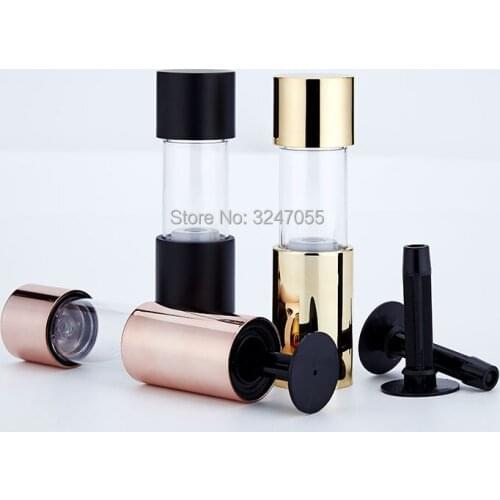 1/10/30/50pcs Empty Cosmetic CC Cream Refillable Bottle, Gold Elegant Foundation Storage Bottle, Airless Empty Rose Gold cc Tube