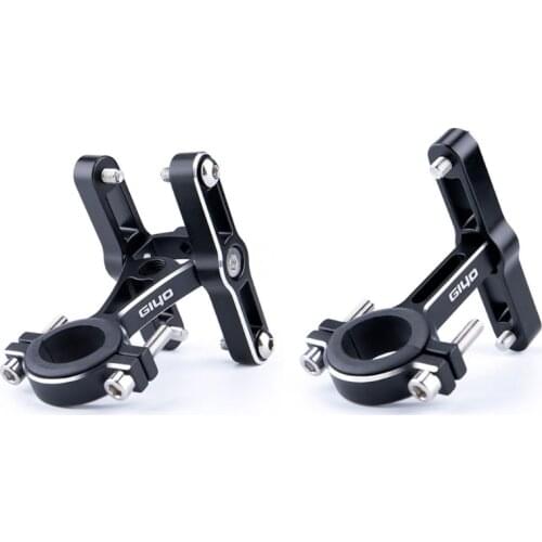 1pcs MTB Bike Water Bottle Holder Adapter, Double Bottle Cage Adapter Mount Adjustable Bicycle Handlebar Rack Mount
