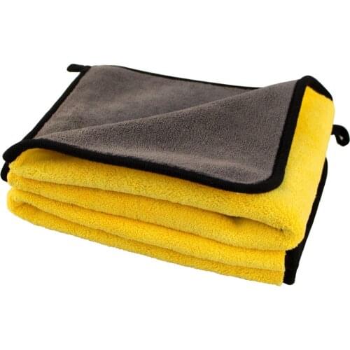 2pcs 30x60CM Extra Soft Car Wash Microfiber Towel Car Cleaning Drying Cloth Car Care Cloth Detailing Car Wash Towel Never Scrat