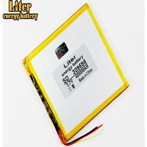3 line 1pcs/lot Li-ion battery for tablet pc 7 inch 8 inch 9inch Tablet Battery inner 309595 4000mAh