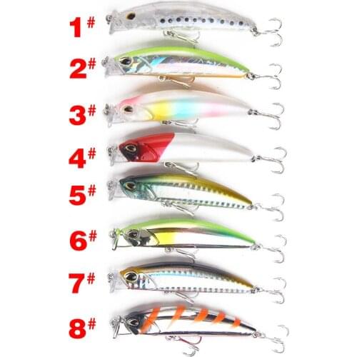 New 8cm10g Minnow Stream Fishing Lure Mini Trout Baits Small Whopper Vibrating Light Sinking Fish Crankbait Japan Winter Tackle
