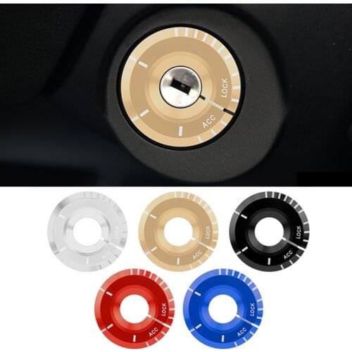 Car Interior Accessories Luminous Car Ignition Keyhole Ring Stickers Key Switch Decoration Ring For Volkswagen VW Scirocco GOLF