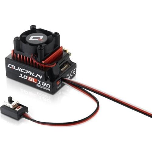 Hobbywing QUICRUN 10BL120 Sensored 120A / 10BL60 Sensored 60A 2-3S Lipo Speed Controller Brushless ESC for 1/10 1/12 RC Car