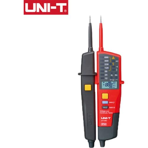 UNI-T Digital Voltmeter UT18B UT18D AC DC Voltage Continunity Tester 690V LCD Display 3 Phase Sequence RCD Electrical Tester