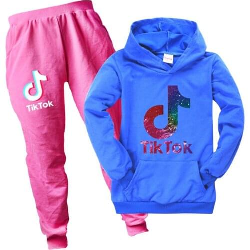 TIK TOK Childrens Sets Hoodies pants Boys joggers sportwear Toddler Girl Clothes Sports Suit Tracksuit