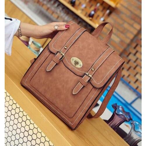 European Classical Women High Quality Soft Leather Backpack Casual Designer Double Shoulder Bags Female School Bag Travel Totes