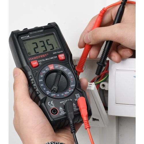 Habotest HT113A Digital Mini CE CAT III Multimeter Tester Profesional transistor Multi Digitital tester multitester multi meter