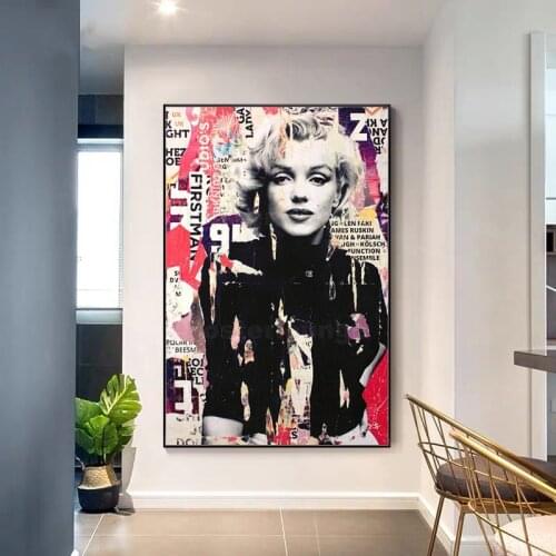 Pop Art Spoof Beauty Graffiti Canvas Painting Street Style Prints Nordic Minimalist Interior Decoration Paintings(No Frame)