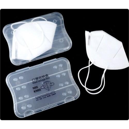 Anti Dust and Water Portable KN95 Mask Box Holder Mask Storage Organizer Wipe Tissue Container Anti-pollution Pill Box Splitters