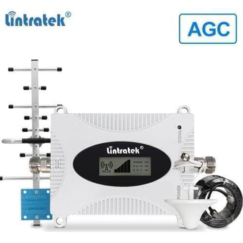 Lintratek 2021 NEW Upgraded Signal Booster 4G LTE 1800 AGC Repeater Band 3 Network Booster DCS Mobile Phone Amplifier Pro