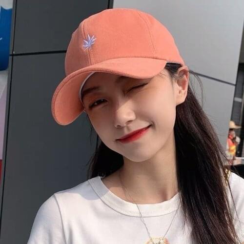 New Maple Leaf Baseball Cap Men Women Charm Hemp Leaf Baseball Cap Avoid Outdoor Sun Hot Adjustable Travel Cap Hat