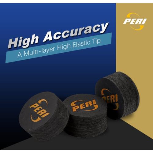 By Jayson Shaw Original PERI 14mm Billiard Pool Cue Tip S/M Professional Skin Tip Billiard Accessories