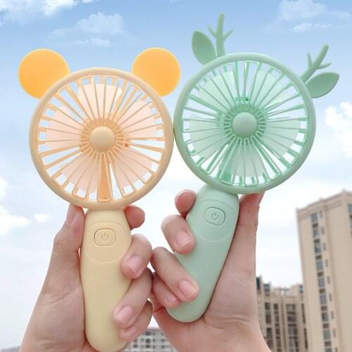 New USB Rechargeable Handheld Mini Fan Air Cooler Electric Cooling Fan Travel Outdoor Office Light-weight Pocket Fan Summer Need