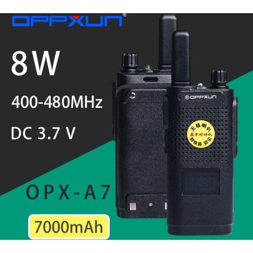 OPPXUN OPX-A7 OPXA7 Walkie Talkie Portable Two Way Cb Ham Radio Transceiver Long Range UHF for Hunting Security Tracker Camping