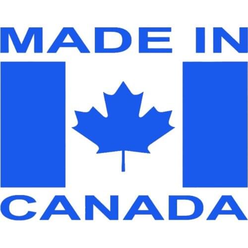 Made In Canada Art Lettering Maple Leaf Flag Car Sticker for Camper Van Window Bumper Car Decor Reflective Car Styling Jdm