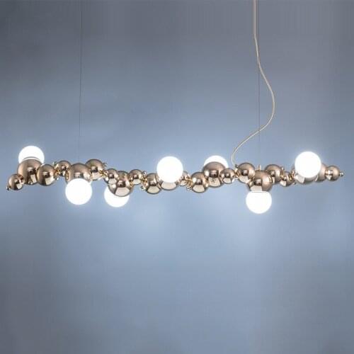 Modern Gold Metal Glass Pendant Light Restaurant Bar Home Living Dining Room Bedroom Chandelier PA0742