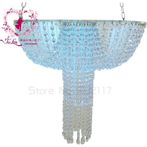 Wedding hanging cake stand cake chandeliers silver color crystal decoration party decoration halloween props craft supplies